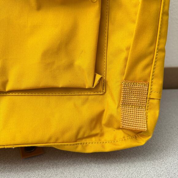 Fjallraven Backback Kanken Yellow School Outdoors Handles Pockets 23510 FLAWED - Picture 6 of 16